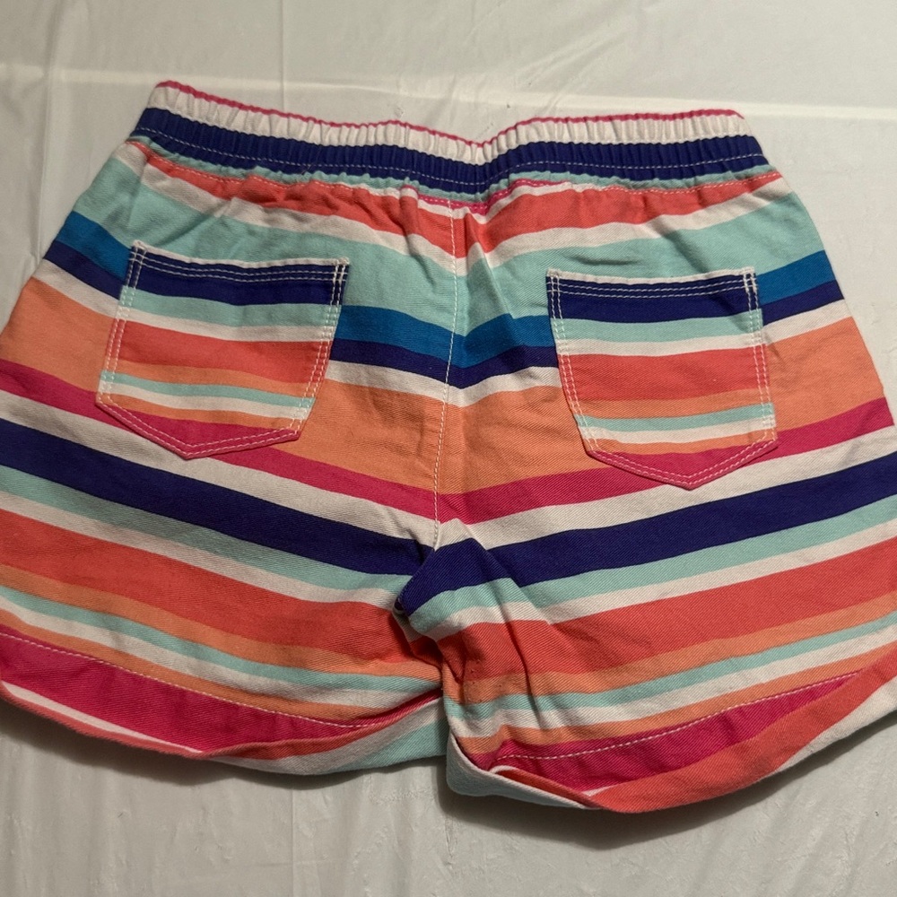Gymboree Pink and Orange Striped Shorts - Picture 4 of 5